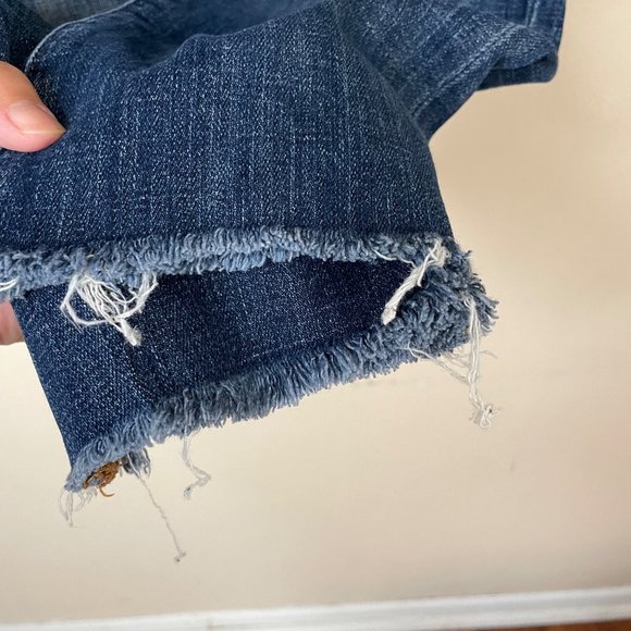Lucky Brand Lolita Skinny Frayed Distressed Cropped Jeans Mid Rise Size 8 - Picture 5 of 12